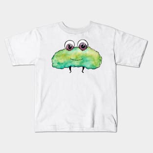 Puffy Green Bean Monster Kids T-Shirt